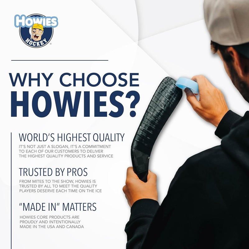 Howies Black Hockey Tape | 1.5" Thick Tape for Hockey, Lacrosse, Sports| Multiple Pack Sizes | Strong Grip, Durable, Long-Lasting | Made in USA - Image 4